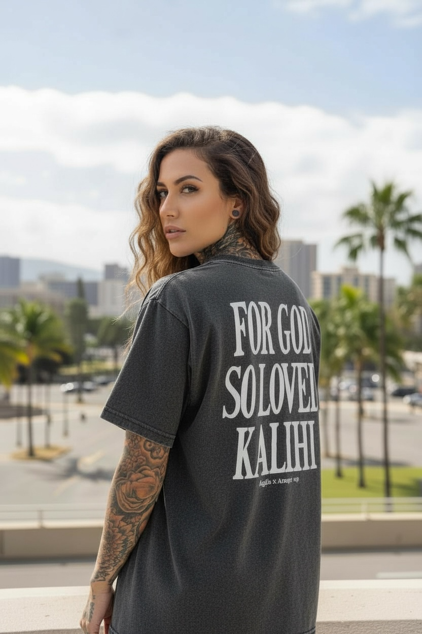 For God So Loved Kalihi T-Shirt [Puff Print]